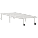 vidaXL fehér acél ágykeret matrac nélkül összecsukható 75x190 cm