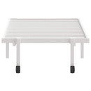 vidaXL fehér acél ágykeret matrac nélkül összecsukható 75x190 cm