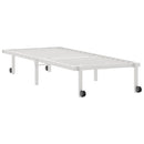vidaXL fehér acél ágykeret matrac nélkül összecsukható 75x190 cm