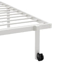 vidaXL fehér acél ágykeret matrac nélkül összecsukható 75x190 cm