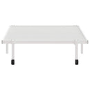 vidaXL fehér acél ágykeret matrac nélkül összecsukható 100x190 cm