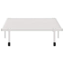 vidaXL fehér acél ágykeret matrac nélkül összecsukható 100x200 cm