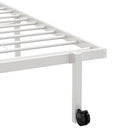 vidaXL fehér acél ágykeret matrac nélkül összecsukható 107x203 cm