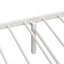 vidaXL fehér acél ágykeret matrac nélkül összecsukható 107x203 cm