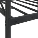 vidaXL fekete acél kanapéágy matrac nélkül 75 x 190 cm
