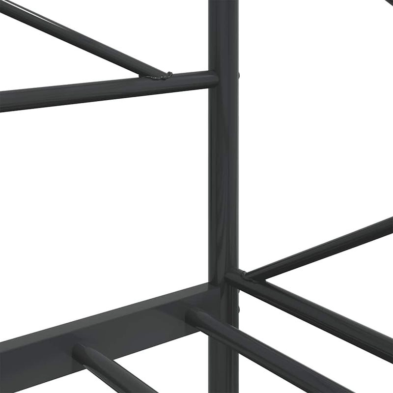 vidaXL fekete acél kanapéágy matrac nélkül 75 x 190 cm