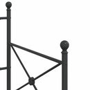 vidaXL kanapéágy matrac nélkül fekete 80x200 cm acél