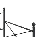 vidaXL kanapéágy matrac nélkül fekete 100x190 cm acél