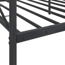 vidaXL kanapéágy matrac nélkül fekete 100x190 cm acél