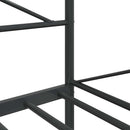 vidaXL kanapéágy matrac nélkül fekete 100x190 cm acél