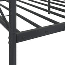 vidaXL kanapéágy matrac nélkül fekete 100x200 cm acél