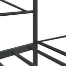 vidaXL kanapéágy matrac nélkül fekete 100x200 cm acél
