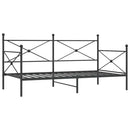 vidaXL kanapéágy matrac nélkül fekete 107x203 cm acél