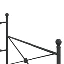 vidaXL kanapéágy matrac nélkül fekete 107x203 cm acél