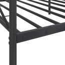vidaXL kanapéágy matrac nélkül fekete 107x203 cm acél