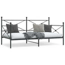 vidaXL kanapéágy matrac nélkül fekete 107x203 cm acél