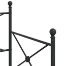 vidaXL kihúzható kanapéágy matrac nélkül fekete 90x190 cm acél