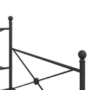 vidaXL kihúzható kanapéágy matrac nélkül fekete 100x190 cm acél