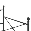 vidaXL kihúzható kanapéágy matrac nélkül fekete 100x200 cm acél