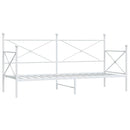 vidaXL kanapéágy matrac nélkül fehér 90x200 cm acél