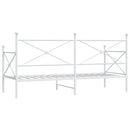 vidaXL kanapéágy matrac nélkül fehér 90x200 cm acél