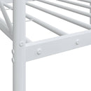 vidaXL kanapéágy matrac nélkül fehér 90x200 cm acél
