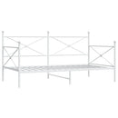 vidaXL kanapéágy matrac nélkül fehér 100x200 cm acél