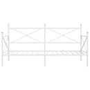 vidaXL kanapéágy matrac nélkül fehér 100x200 cm acél