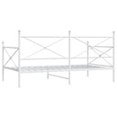 vidaXL kanapéágy matrac nélkül fehér 100x200 cm acél