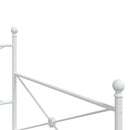 vidaXL kanapéágy matrac nélkül fehér 100x200 cm acél