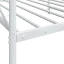 vidaXL kanapéágy matrac nélkül fehér 100x200 cm acél