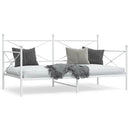 vidaXL kanapéágy matrac nélkül fehér 100x200 cm acél