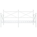 vidaXL kanapéágy matrac nélkül fehér 107x203 cm acél