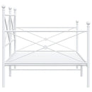 vidaXL kanapéágy matrac nélkül fehér 107x203 cm acél