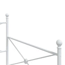 vidaXL kanapéágy matrac nélkül fehér 107x203 cm acél