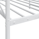 vidaXL kanapéágy matrac nélkül fehér 107x203 cm acél