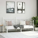vidaXL fehér kanapéágy fiókkal matrac nélkül 75x190 cm