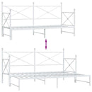 vidaXL fehér kanapéágy fiókkal matrac nélkül 75x190 cm