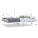 vidaXL fehér kanapéágy fiókkal matrac nélkül 75x190 cm