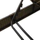 vidaXL barna polyrattan napozóágy párnákkal 55x200x25,5 cm