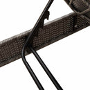 vidaXL szürke polyrattan napozóágy párnákkal 55x200x25,5 cm