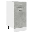 vidaXL “Lyon” 7 részes betonszürke szerelt fa konyhaszekrény szett