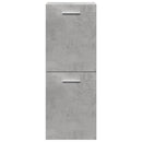 vidaXL 4 részes betonszürke szerelt fa fürdőszobai bútorszett