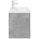 vidaXL 2 részes betonszürke szerelt fa fürdőszobai bútorszett