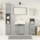 vidaXL 3 részes betonszürke szerelt fa fürdőszobai bútorszett