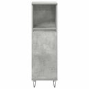 vidaXL 3 részes betonszürke szerelt fa fürdőszobai bútorszett