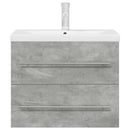 vidaXL 2 részes betonszürke szerelt fa fürdőszobai bútorszett