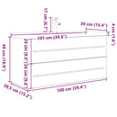 vidaXL 2 részes betonszürke szerelt fa fürdőszobai bútorszett