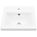 vidaXL 4 részes sonoma tölgyszínű szerelt fa fürdőszobai bútorszett