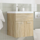 vidaXL mosdószekrény beépített medencével csapteleppel Sonoma tölgyfa